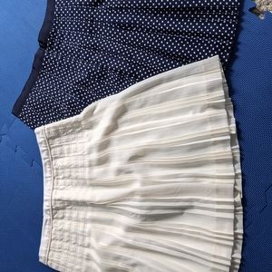 2 J Crew pleated skirts